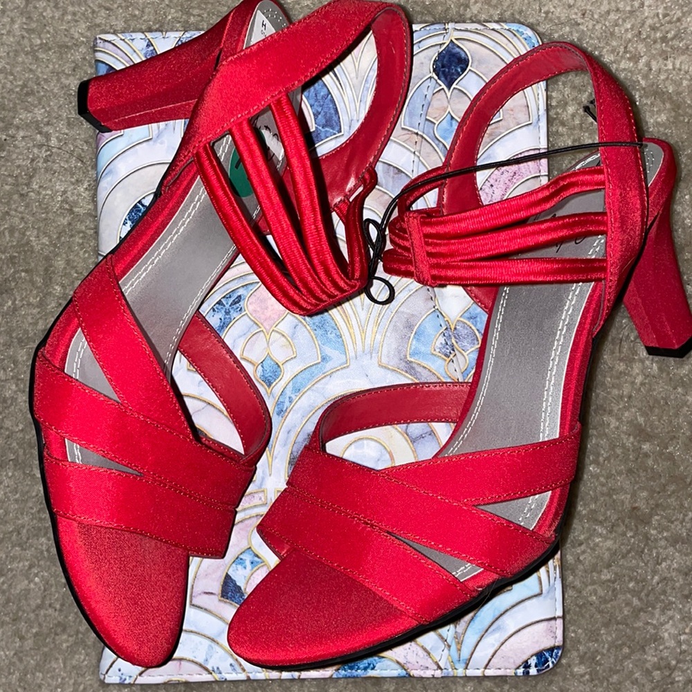 Fabulous fiery red sandals.